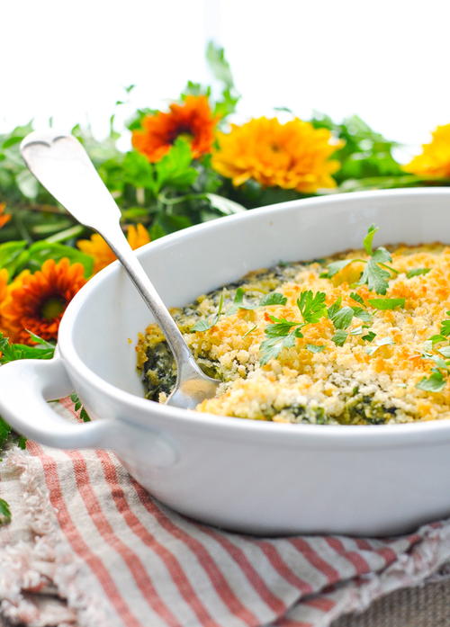 Easy Creamed Spinach Casserole