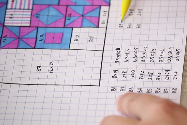 How to Design a Quilt on Graph Paper (Video) | FaveQuilts.com