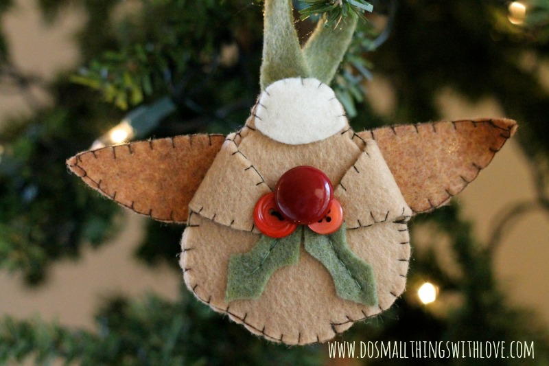 Adorable Felt Angel Homemade Ornaments ...