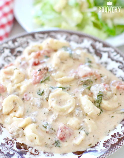 Creamy Tortellini and Sausage Stew