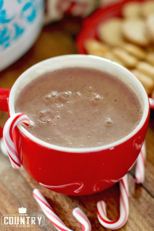 Slow Cooker Creamy Hot Chocolate