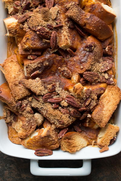 Cinnamon-Pumpkin French Toast Casserole 