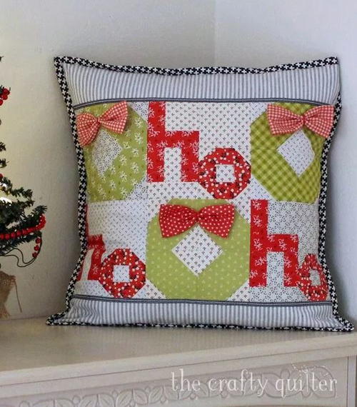 Ho Ho Ho Christmas Pillow