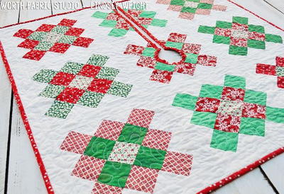 Granny Square Quilted Tree Skirt