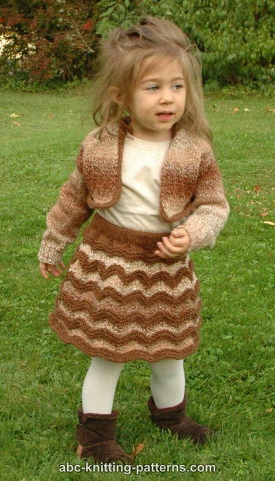 Autumn Gale Girl's Cropped Cardigan