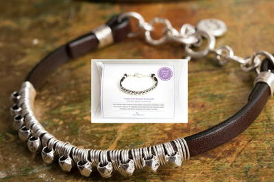Nunn Design Leather Wire-Wrapped Bracelet Kit