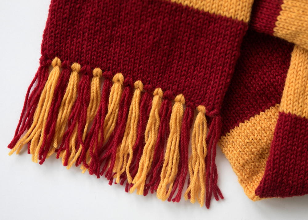 Harry Potter Gryffindor Scarf Knitting Pattern