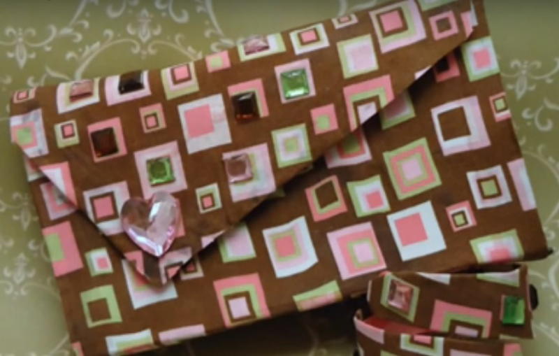 How to Make a No Sew Fabric Clutch Purse
