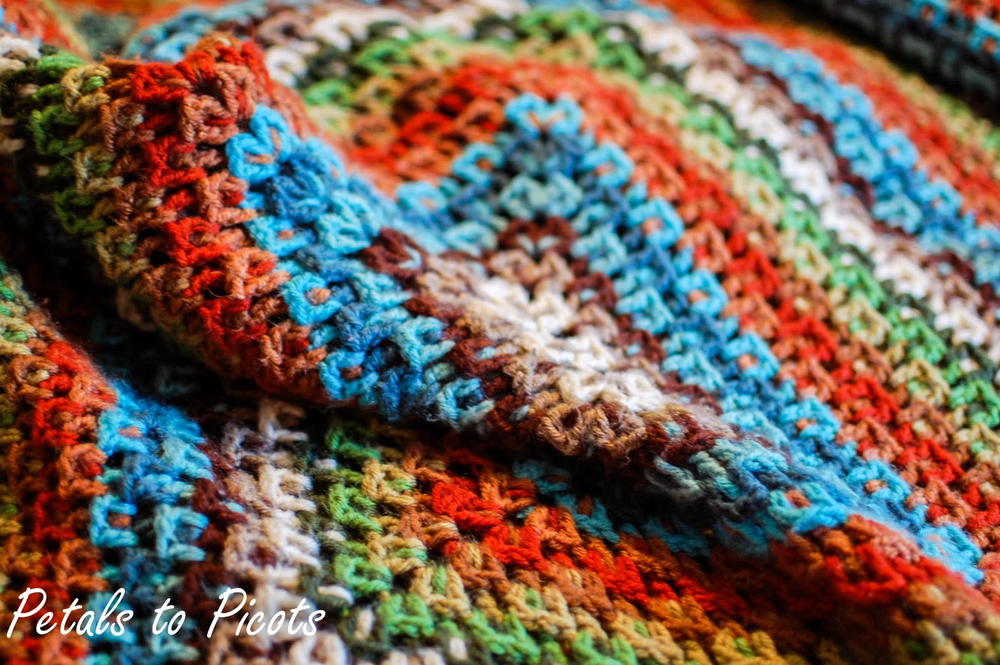 Kaleidoscope Crochet Afghan | AllFreeCrochetAfghanPatterns.com