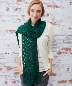 Pistachio Lace Crochet Scarf Pattern | FaveCrafts.com