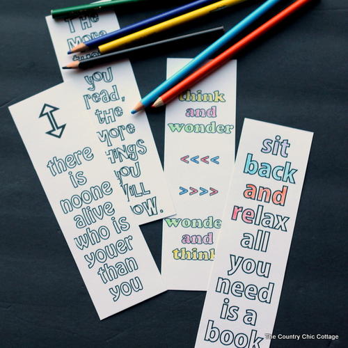 Printable Dr. SeussInspired Bookmarks