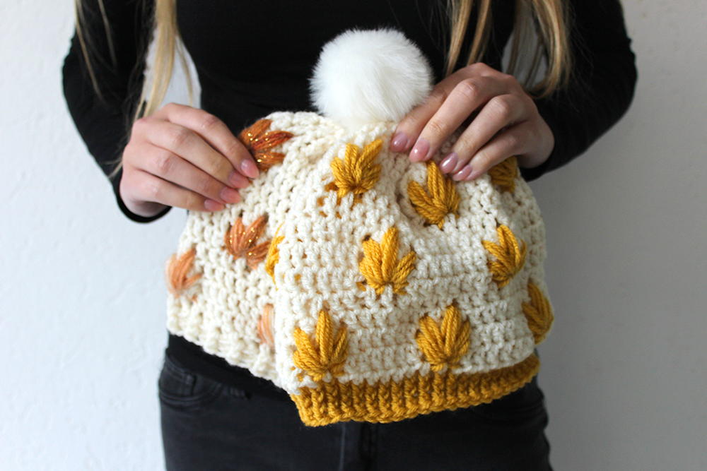 Leafly Autumn Hat AllFreeCrochet Leafly autumn hat allfreecrochet