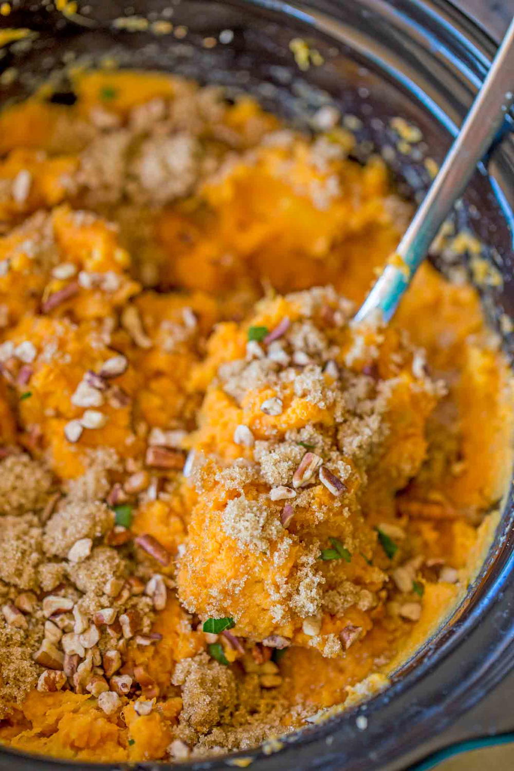 Slow Cooker Sweet Potato Casserole | FaveSouthernRecipes.com