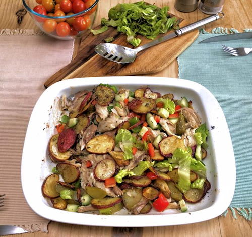 Warm potato and ackerel Salad