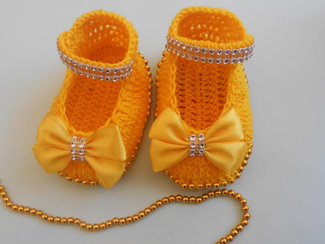 Girls Beaded Booties