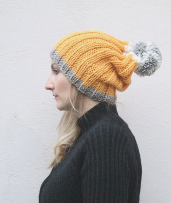 Mustard Slouchy Beanie