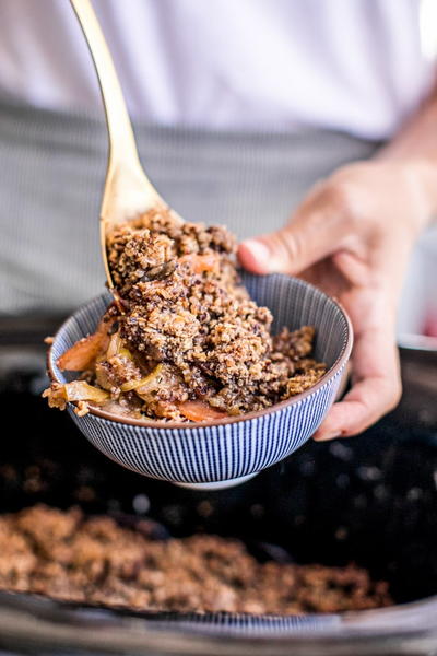 Easy Gluten-Free Slow Cooker Apple Crisp