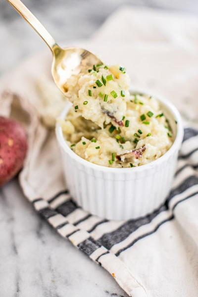 Dairy-Free Instant Pot Roasted Garlic Mashed Potatoes