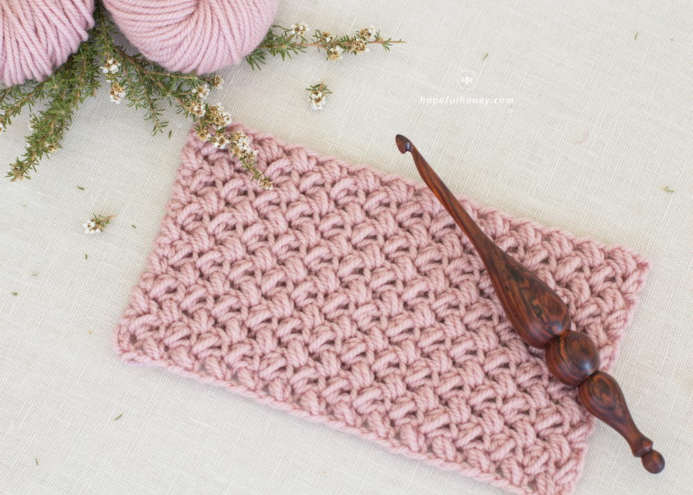 Crochet The Mini Bean Stitch.