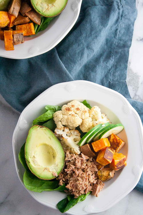 Garlic Herb Tuna Power Bowls