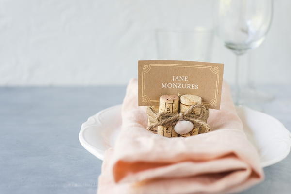 Wine Cork Place Card Holders