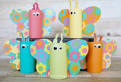 Toilet Paper Tube Butterflies