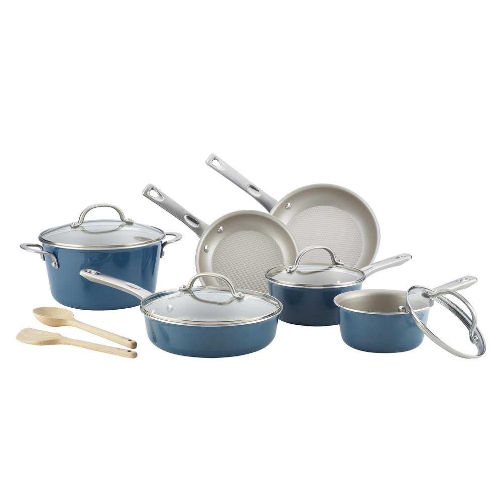 Ayesha Curry Porcelain Enamel 12-Piece Cookware Set | Cookstr.com