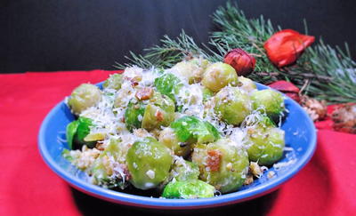 Brussel Sprouts With Parmesan And Walnuts