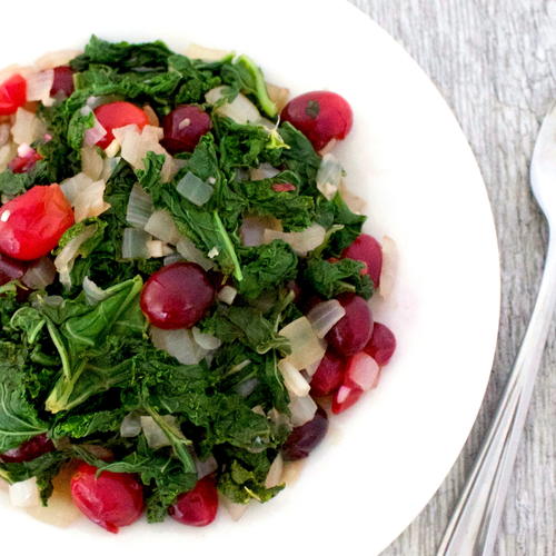 Sauteed Kale and Cranberry Salad