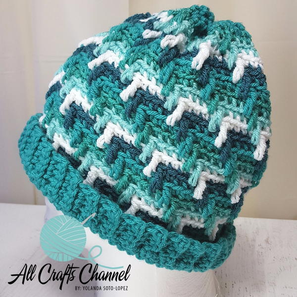 True Blue Crochet Hat