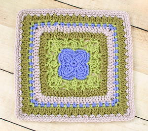 Aubrieta Bloom Crochet Granny Square