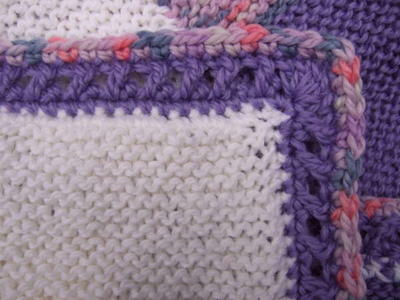 Crossed Double Crochet Border Tutorial