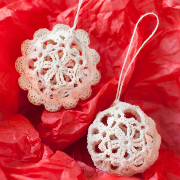 Lace Crochet Christmas Ornaments
