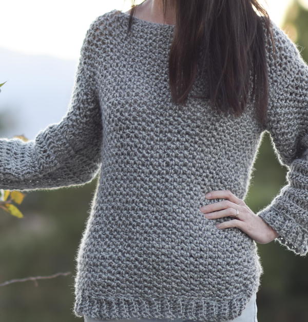 Knit-Like Crochet Sweater