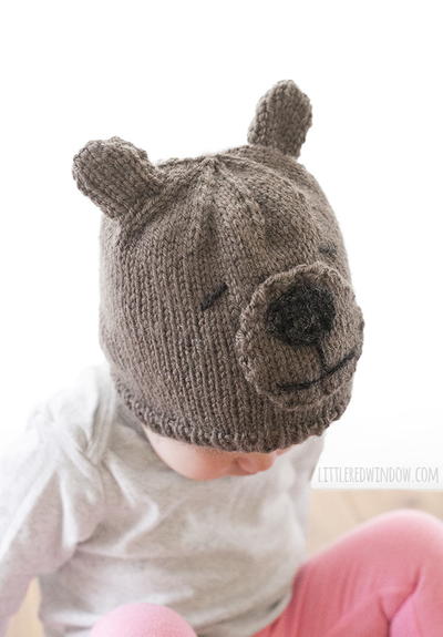 Adorable Teddy Bear Knit Hat