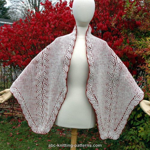 Brioche Knit Stole