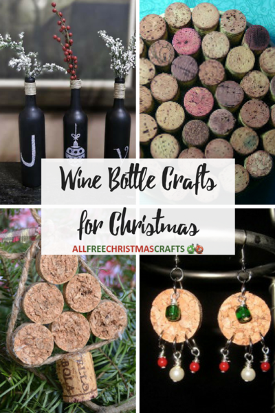 20+ Wine Bottle Crafts for Christmas