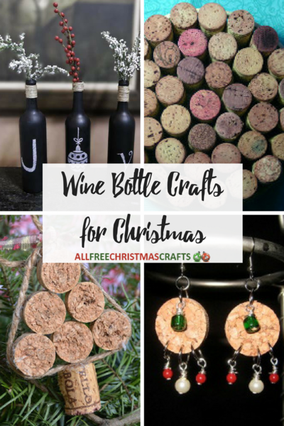 Wine Bottle Crafts for Christmas