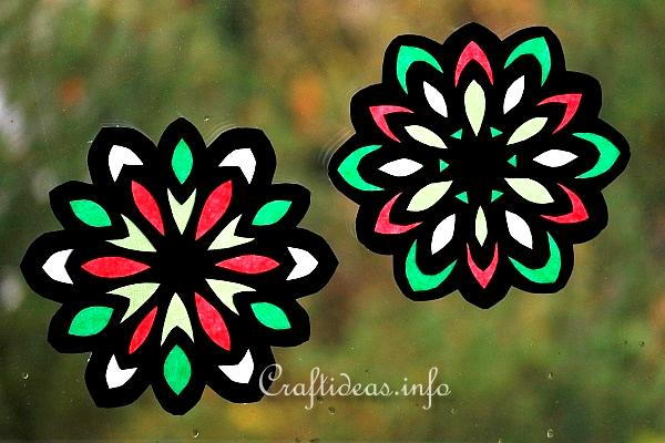 Stunning Stained Glass Paper Snowflakes