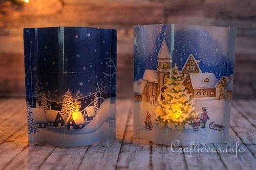 Beautiful Holiday Tea Light Covers