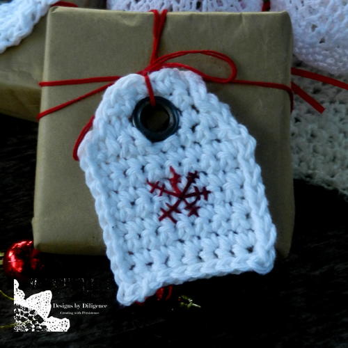 Festive Crochet Christmas Tags