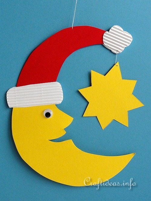 Paper Santa Moon