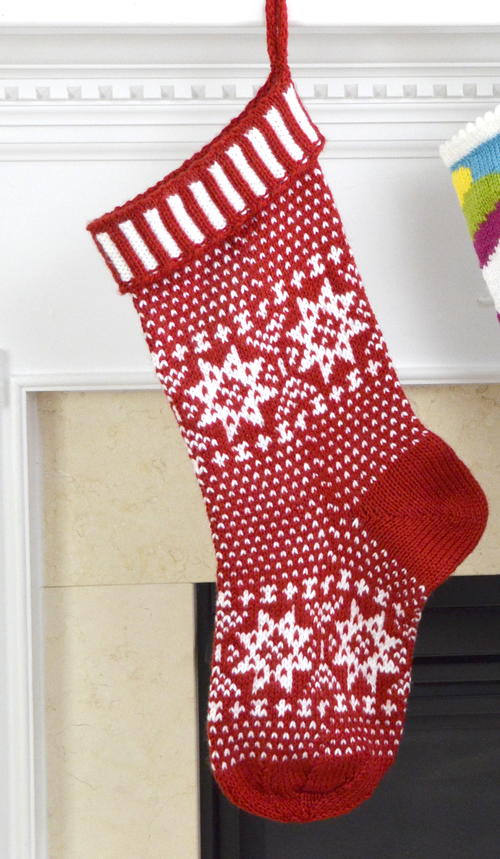 Scandinavian Knit Stocking Pattern