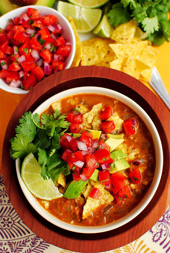 Restaurant-Style Mexican Tortilla Soup | AllFreeCopycatRecipes.com