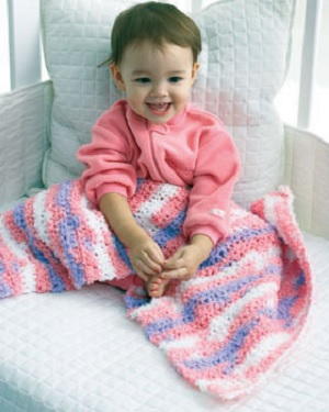 Just Stripes Crochet Baby Blanket