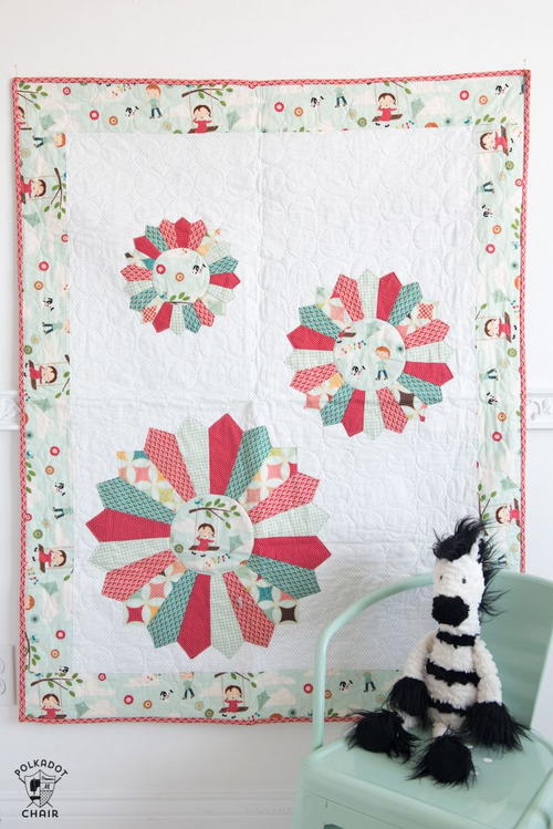 Dresden Burst Baby Quilt