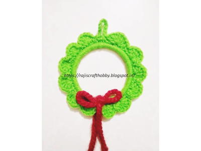 Easy DIY Crochet Wreath Ornament