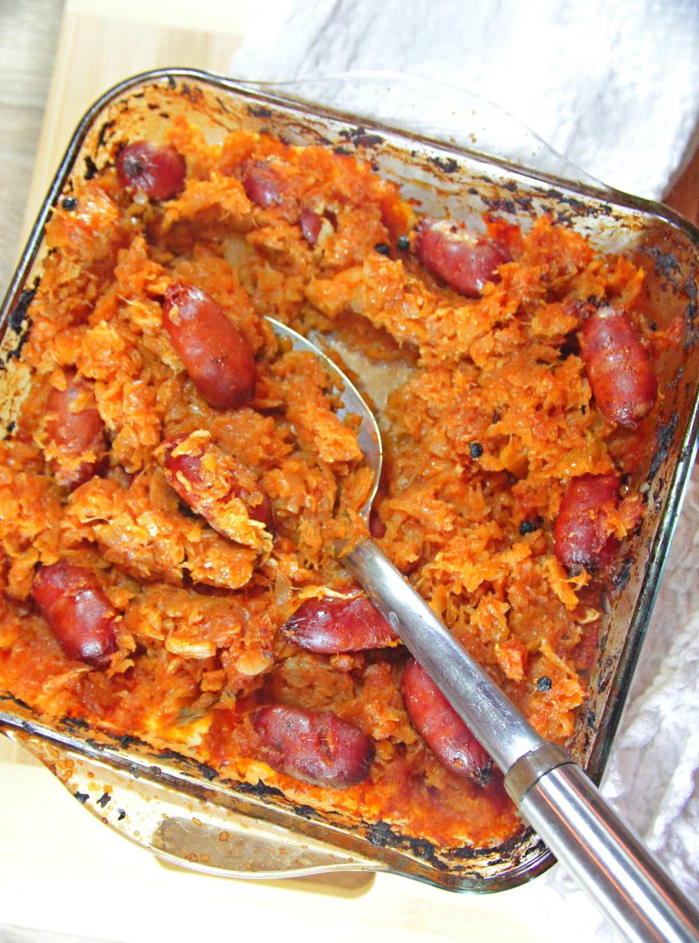 Cabbage Sausage Casserole