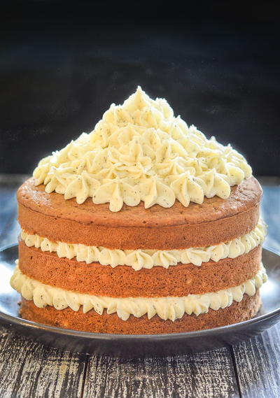 Earl Grey Cake with Lemon Frosting 