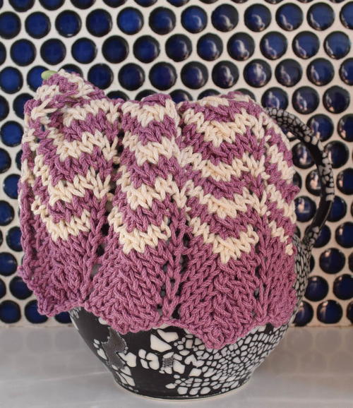 Simple Knit Chevron Dishcloth